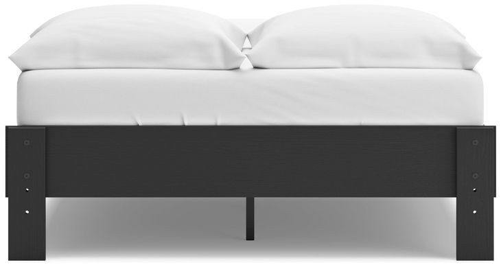 Socalle Matte Black Full Platform Bed