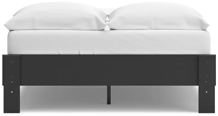 Socalle Matte Black Full Platform Bed