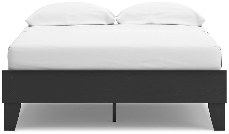 Socalle Matte Black Full Platform Bed