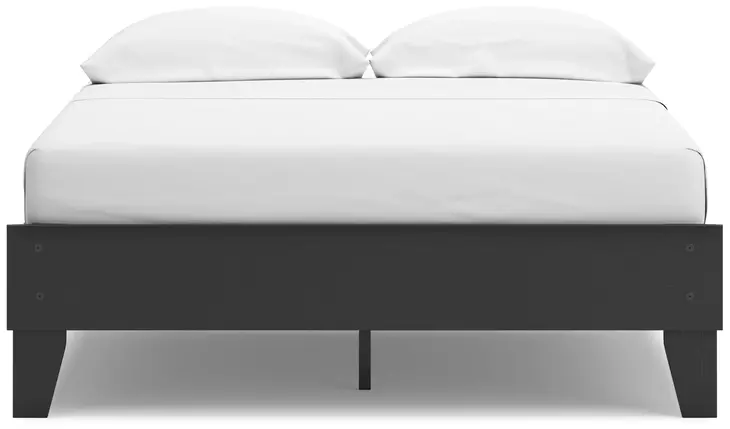Socalle Matte Black Full Platform Bed