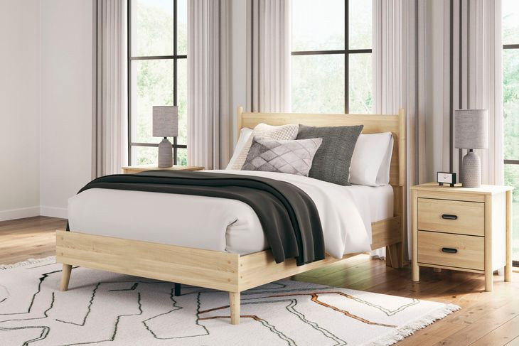 Cabinella Tan Full Panel Headboard