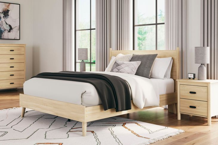 Cabinella Tan Queen Panel Headboard