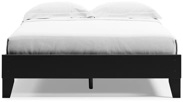 Finch Matte Black Queen Platform Bed