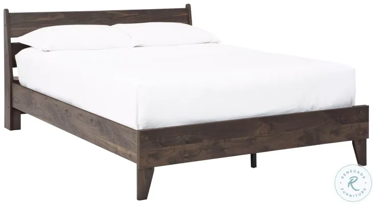 Calverson Mocha King Panel Platform Bed