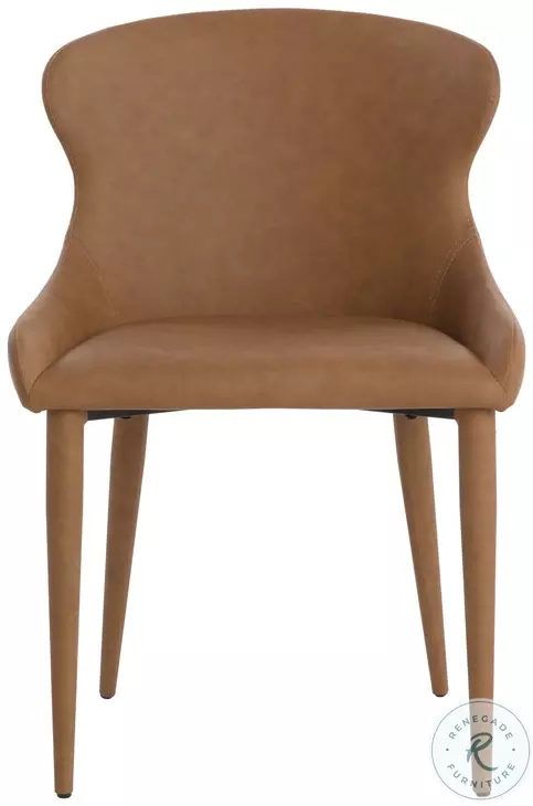 Evora Milliken Cognac Dining Chair Set Of 2