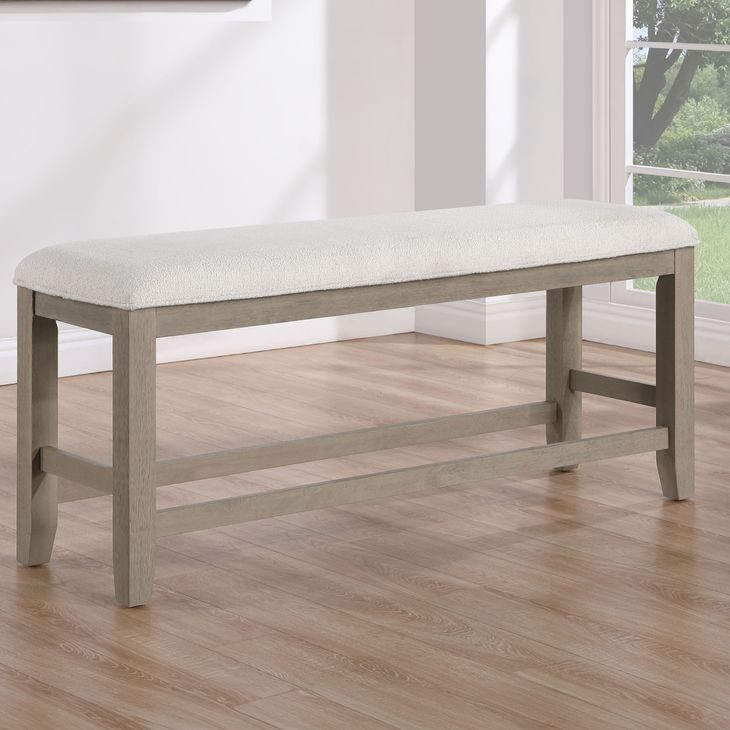 Lily Gray 54" Counter Height Bench