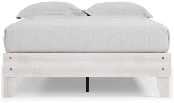 Shawburn Whitewash Full Platform Bed