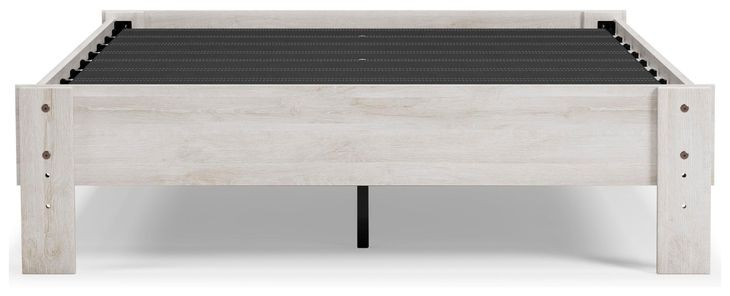 Shawburn Whitewash Full Platform Bed