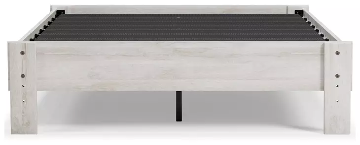 Shawburn Whitewash Full Platform Bed