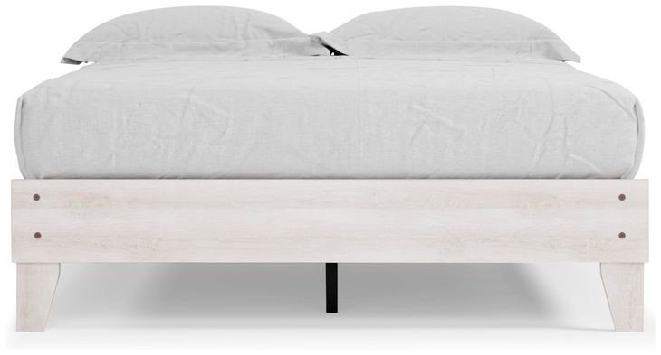 Shawburn Whitewash Queen Platform Bed