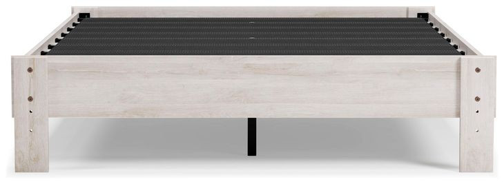 Shawburn Whitewash Queen Platform Bed