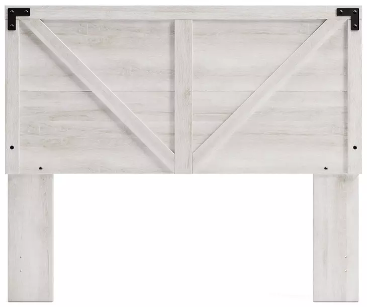 Shawburn Whitewash Queen Crossbuck Panel Headboard