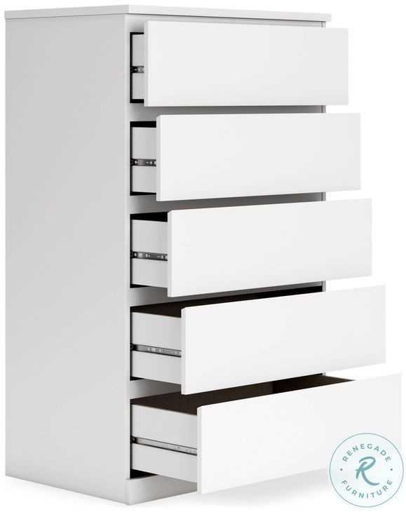 Onita White Platform Bedroom Set with 1 Side Storage