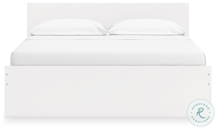 Onita White King Panel Bed