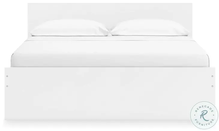 Onita White King Panel Bed