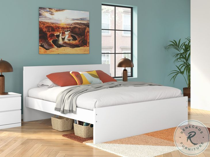 Onita White King Panel Bed