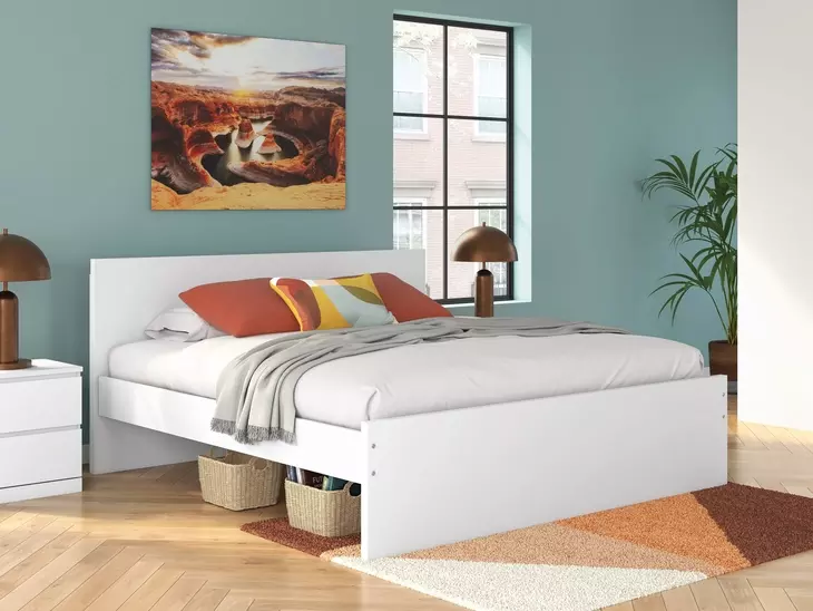 Onita White King Panel Headboard