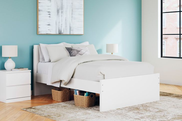 Onita White Full Panel Headboard