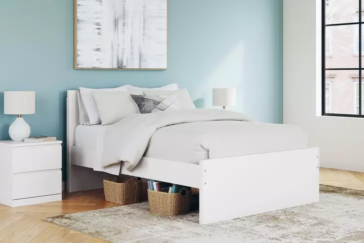 Onita White Full Panel Headboard