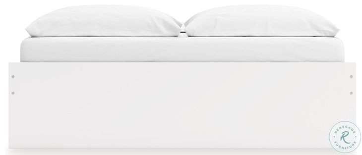 Onita White King Platform Bed with 2 Side Storage