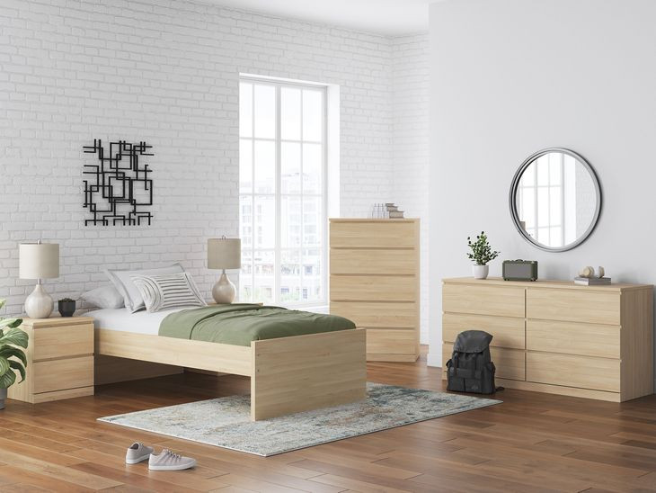 Onita Natural Youth Platform Bedroom Set