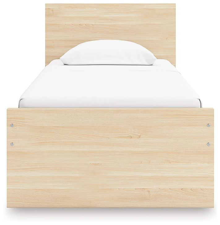 Onita Natural Twin Panel Platform Bed
