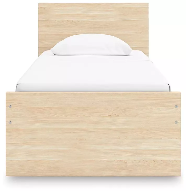 Onita Natural Twin Panel Platform Bed