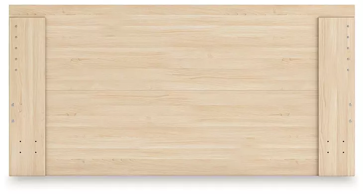Onita Natural Queen Panel Platform Storage Bed with 4 Drawers
