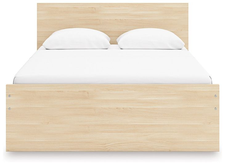 Onita Natural Full Panel Platform Storage Bed with 4 Drawers