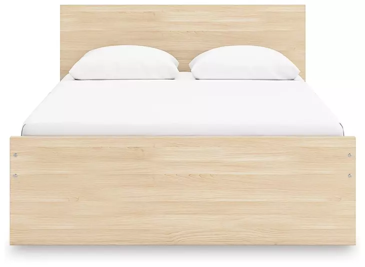 Onita Natural Full Panel Platform Storage Bed with 4 Drawers