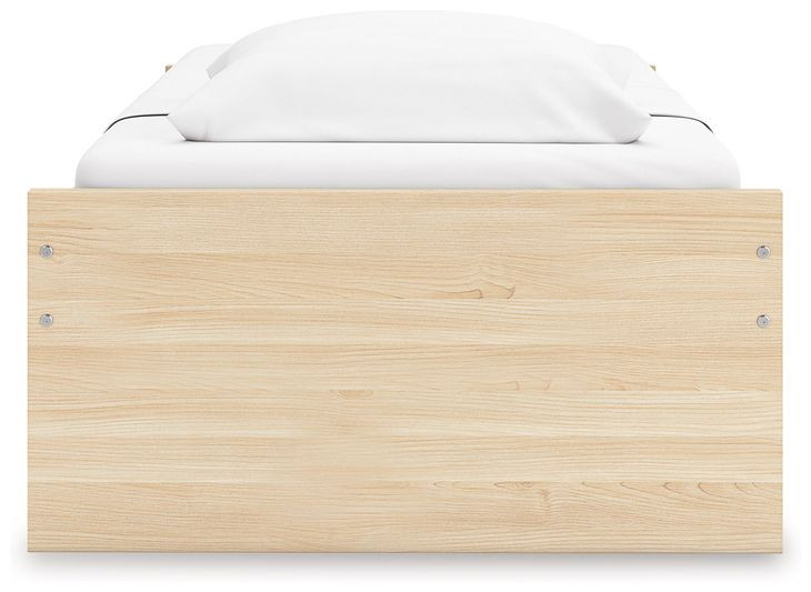 Onita Natural Twin Platform Storage Bed with 2 Drawers
