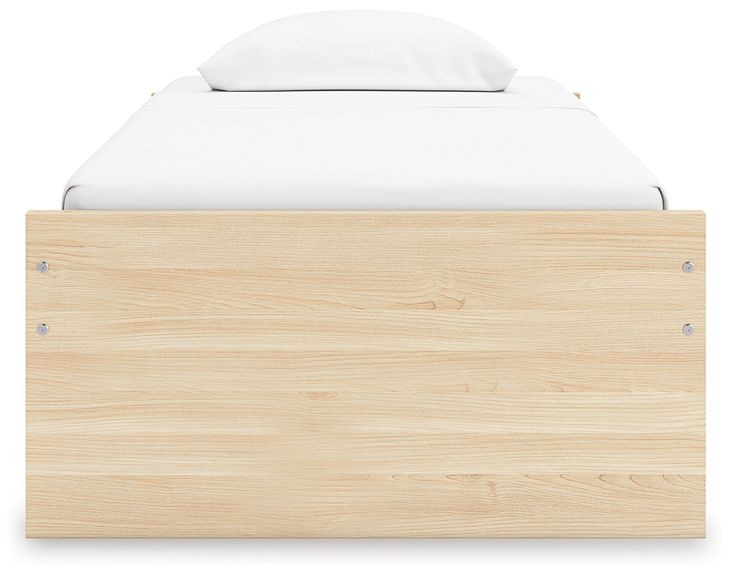 Onita Natural Twin Platform Storage Bed with 2 Drawers