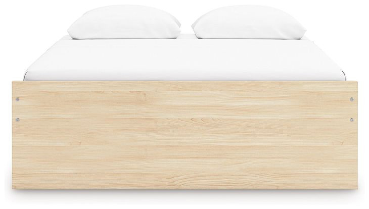 Onita Natural Queen Platform Storage Bed with 4 Drawers