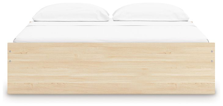 Onita Natural King Platform Storage Bed with 2 Drawers