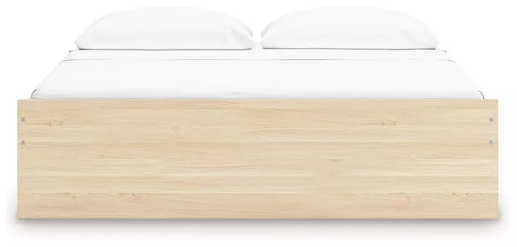 Onita Natural King Platform Storage Bed with 2 Drawers