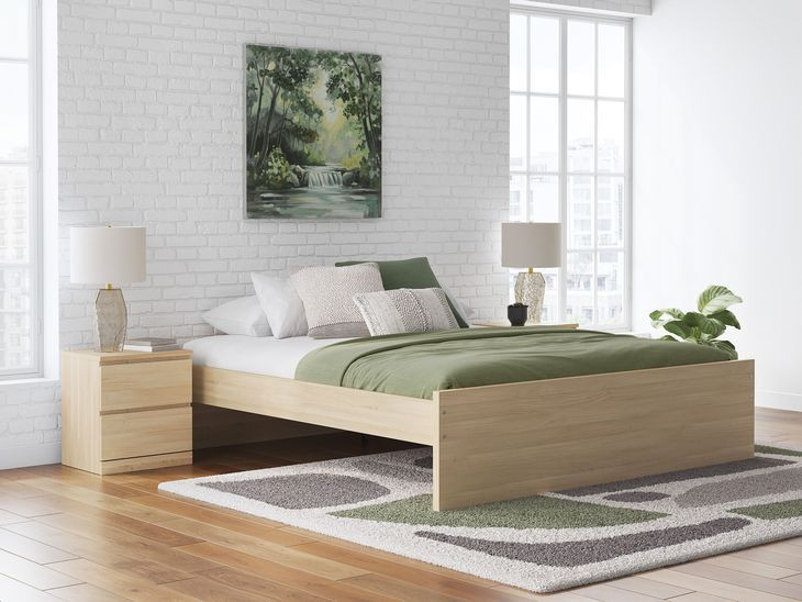 Onita Natural King Platform Bed
