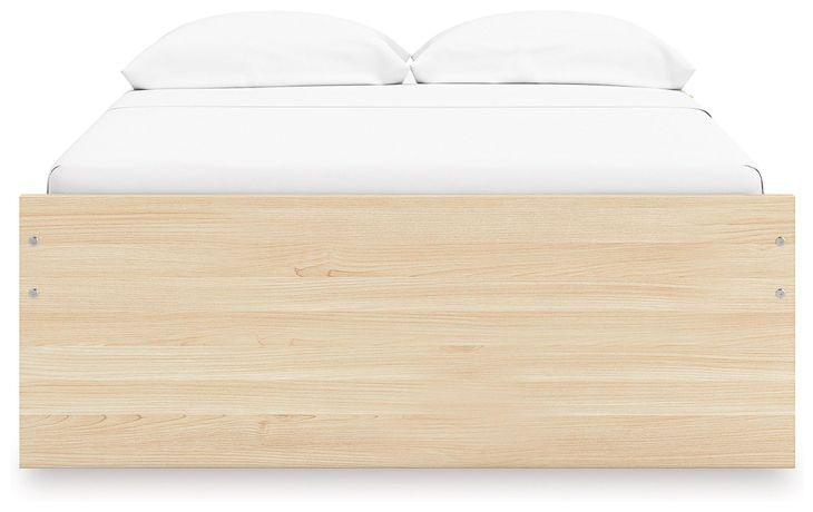 Onita Natural Full Platform Storage Bed with 4 Drawers
