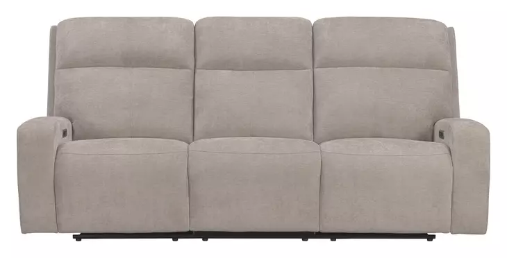Traxton Jasper Taupe 92" Zero Gravity Triple Power Reclining Sofa with USB Charging