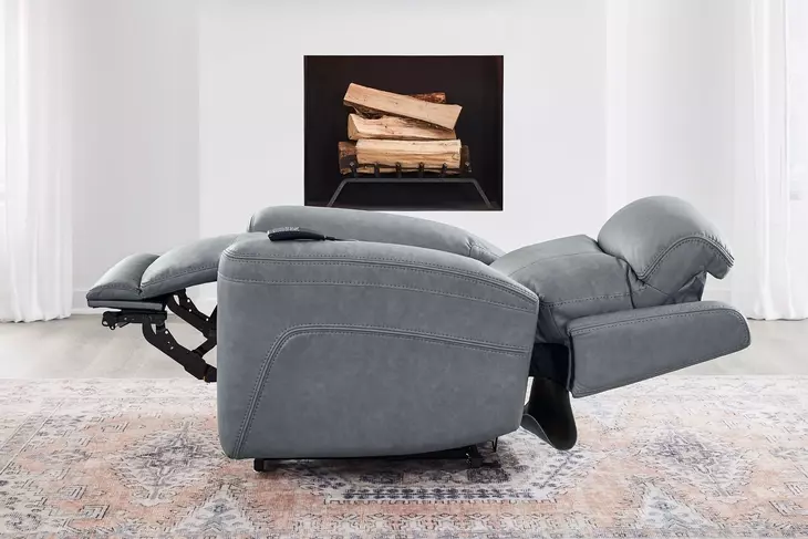 Callahan Sydney Evening Lay Flat Power Lift Recliner with Heat and Massage
