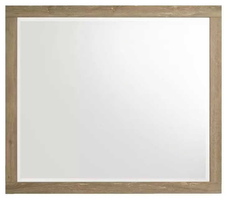 Newhall Vintage Oak Melamine Rectangular Dresser Mirror