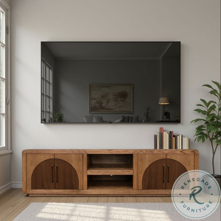 Eclipse Bourbon And Walnut 92" TV Stand