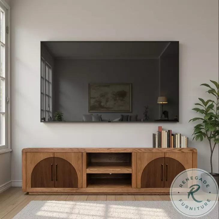 Eclipse Bourbon And Walnut 92" TV Stand