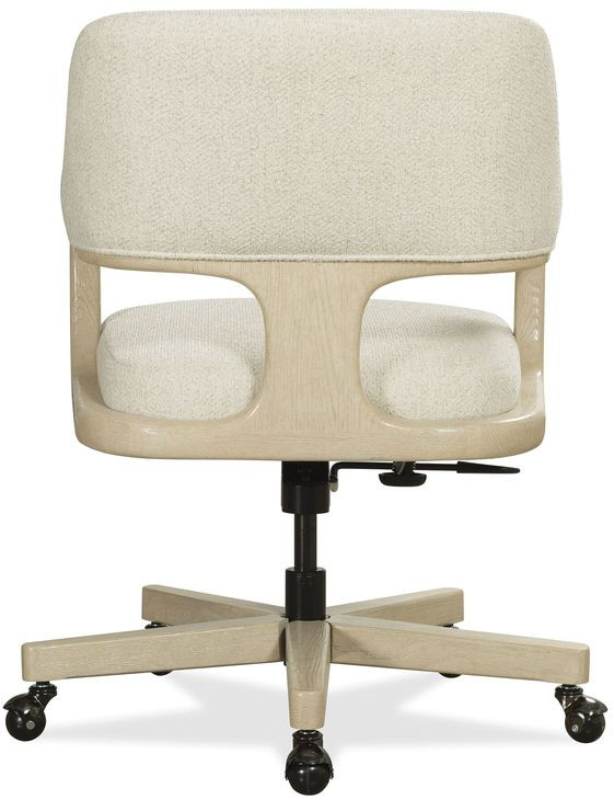 Briar Beige Upholstered Executive Chair with Adjustable Height