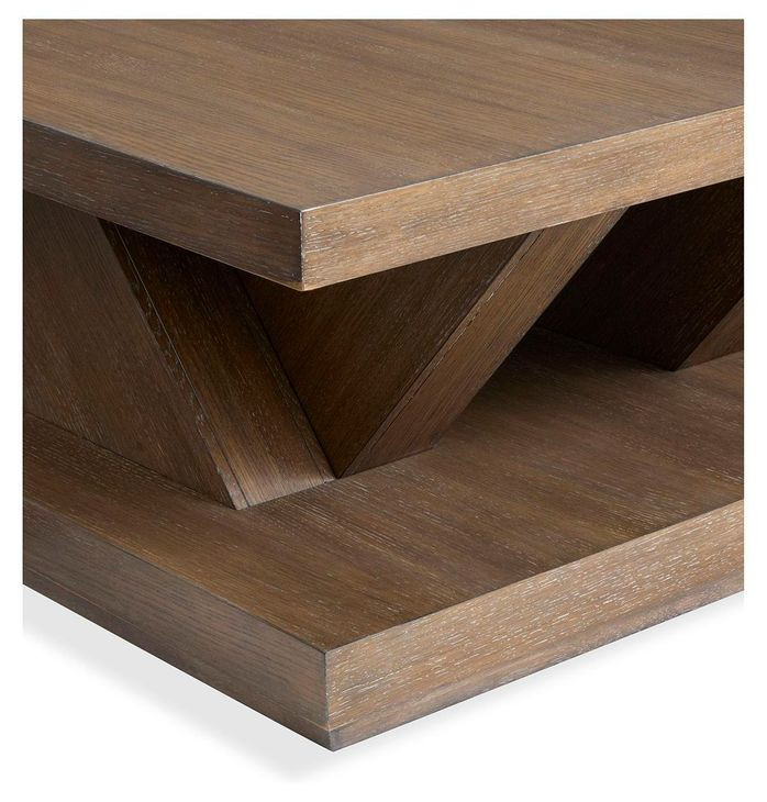 Lansbury Antique Wheat Square Cocktail Table