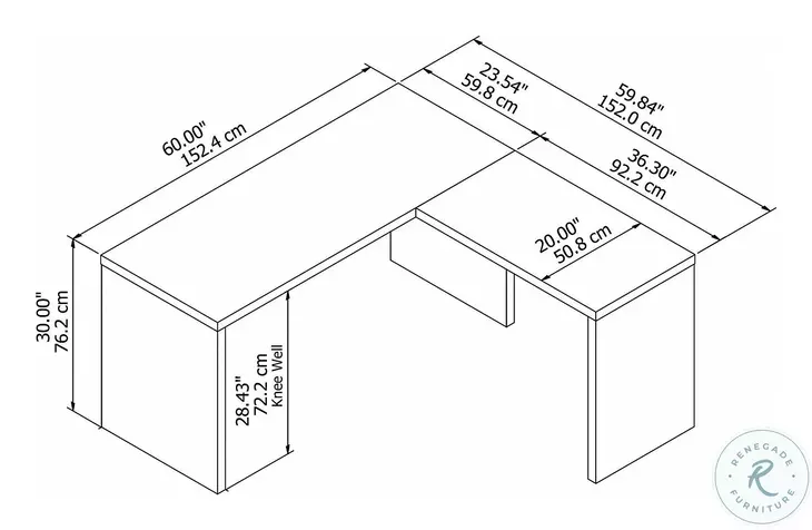 Echo Gray Sand L Shaped Desk