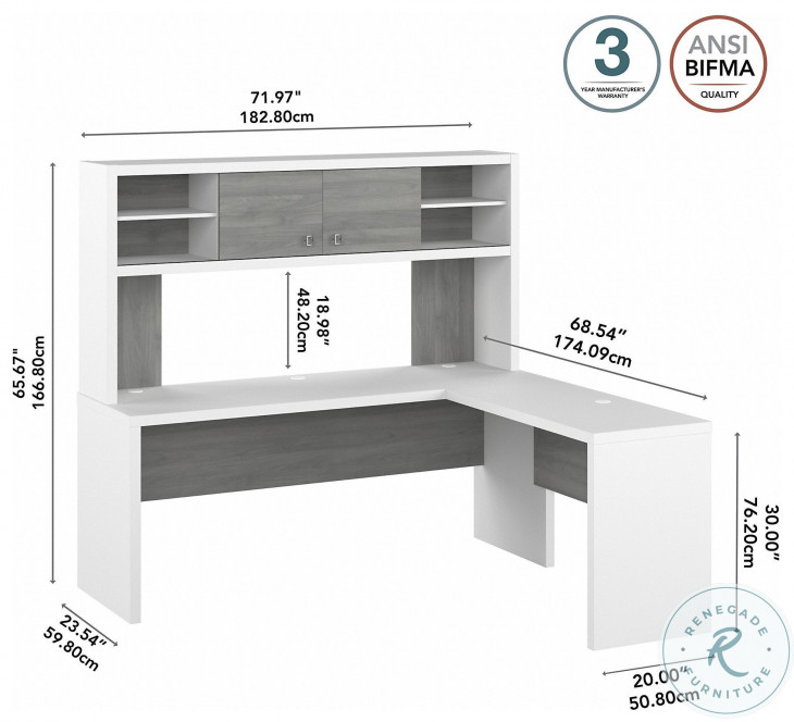 Echo Pure White And Modern Gray 72