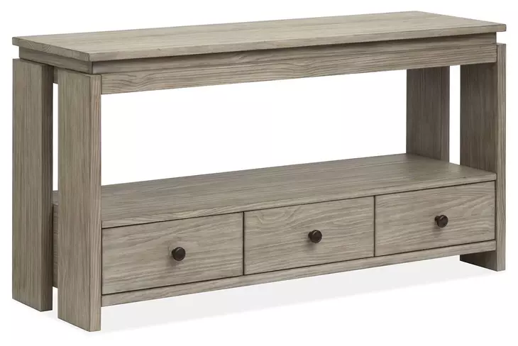 Conrad Stone Harbor Gray Rectangular Sofa Table