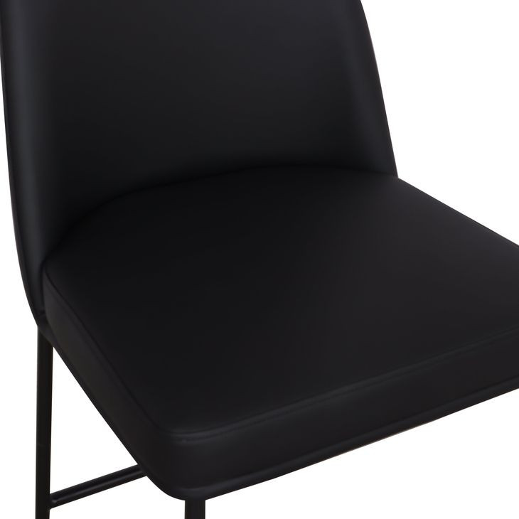 Sydney Black Upholstered Counter Height Stool Set of 2