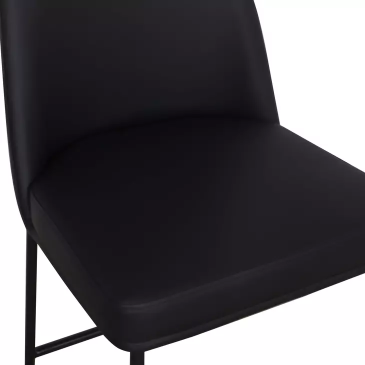 Sydney Black Upholstered Counter Height Stool Set of 2
