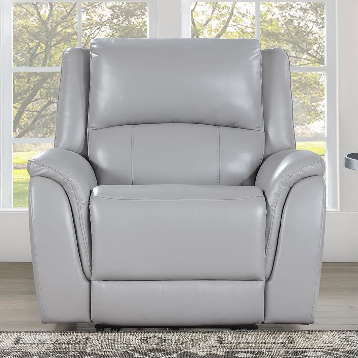 Alexandria Stone Power Recliner with USB Charging
